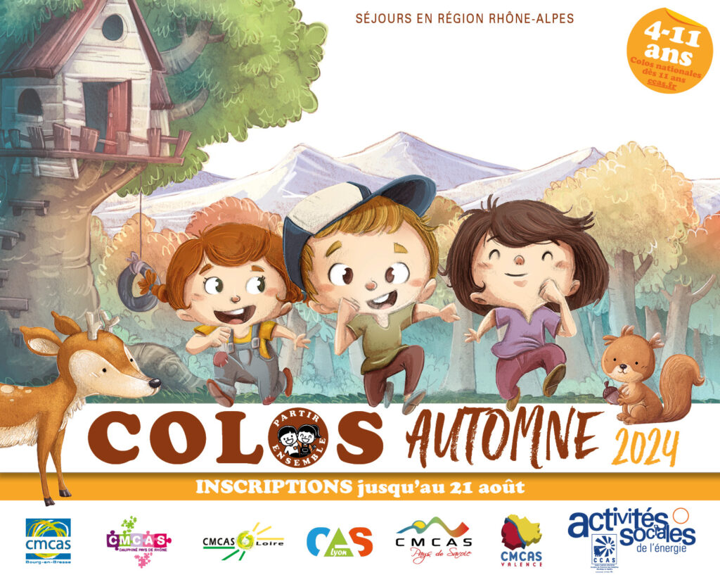 Les élus des CMCAS de la région Rhône-Alpes sont heureux de vous proposer des séjours de proximité pour vos enfants de 4 à 11 ans !