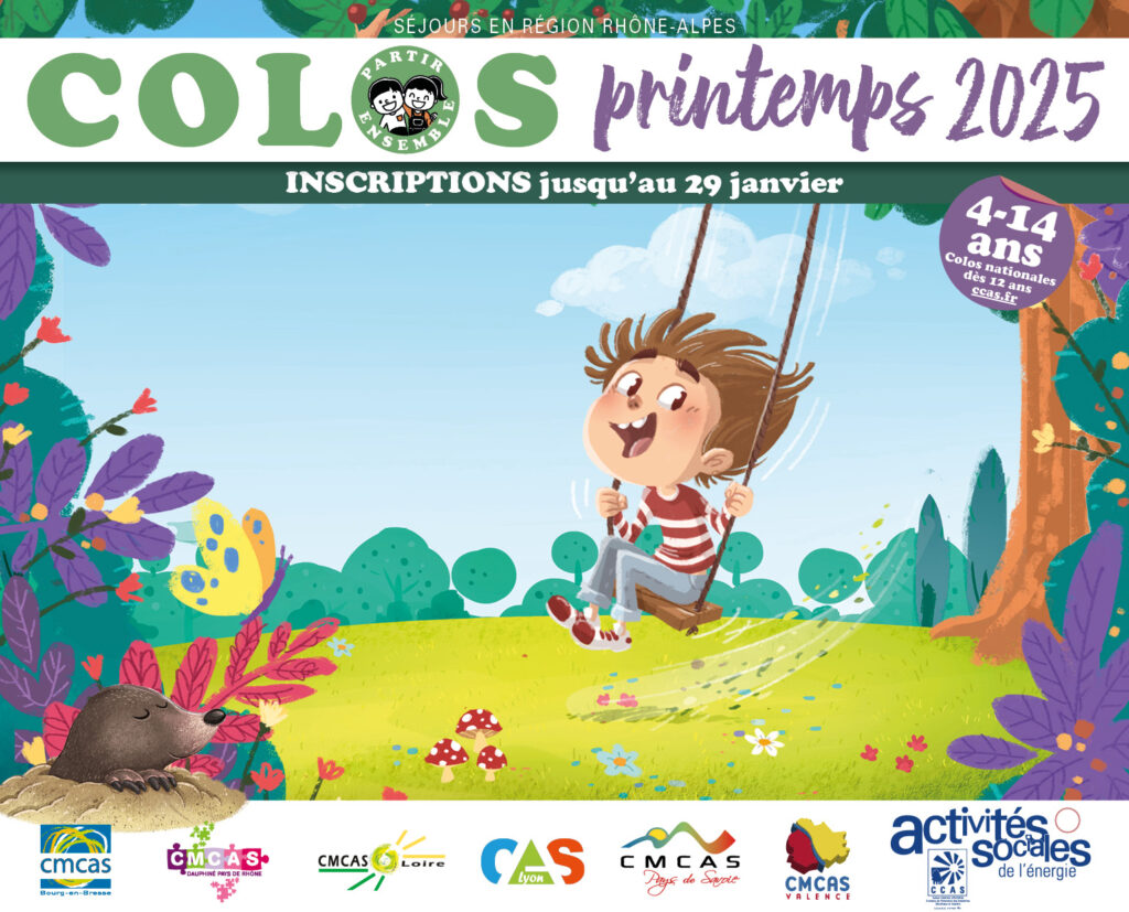 Les inscriptions pour les colos de printemps sont ouvertes du 14 au 29 janvier !